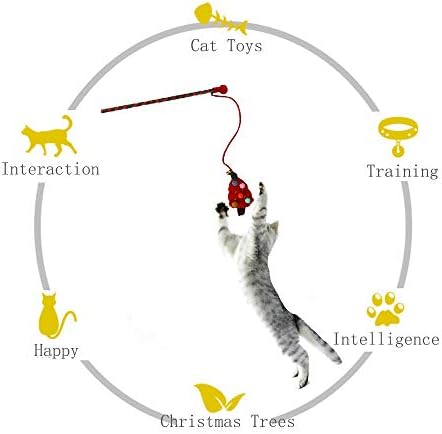 Interaktivne mačke igračke Wand Sigurni hvatač zadirkivanje palice za unosni trening PET vežba