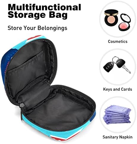 Torba za čuvanje higijenskih uložaka, torbica za menstrualne čašice, prijenosni higijenski ulošci torbe za odlaganje ženstvena menstrualna torba za djevojčice žene dame, brod u boji crtića
