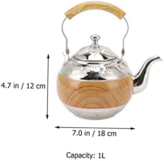 Luxshiny 4pcs od nehrđajućeg čelika čajnik od nehrđajućeg čelika, kućni ljubimci od nehrđajućeg čelika