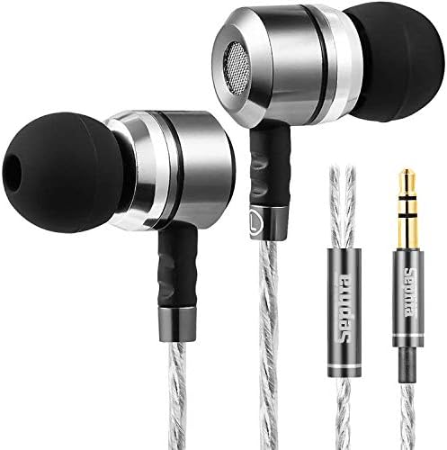 Sephia SP3060 slušalice-HD bas Audio, lagane slušalice sa aluminijumskim ušima, S/M / L vrhovi za uši, futrola za slušalice, 3.5 mm kabl bez zapetljavanja - za muziku, podcaste i još mnogo toga