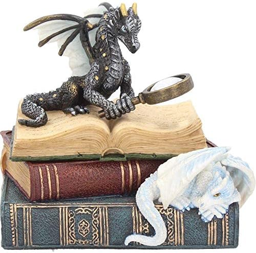 Unicorn Studio WU77103AA minijaturni naučnici Dragons Books Trinket Box