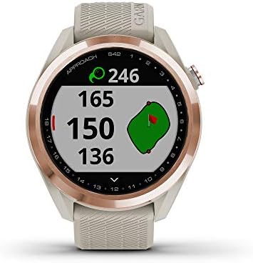 Garmin pristup S42, GPS Golf Smartwatch & 010-02028-00 pristup S10, lagani GPS Golf sat, Crni