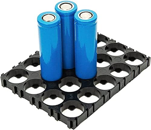 JUTAGOSSS 32650 Plastični držač baterije, 5 kom 5x12 32650 nosač baterije, 32,4 mm / 1,28 inčni rupe Dia za diy bateriju