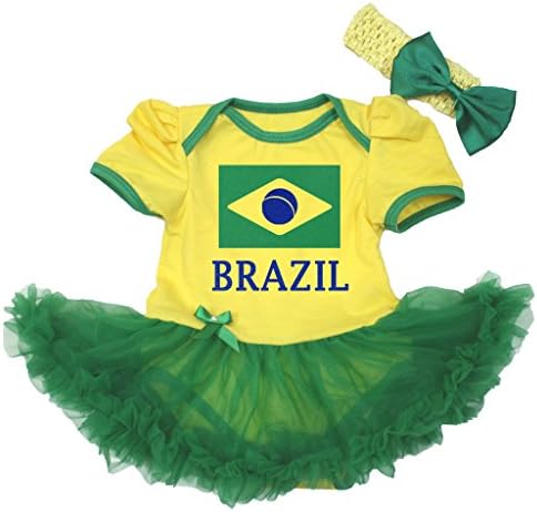 Petitebella flag & Brazil Baby haljina Nb-18m
