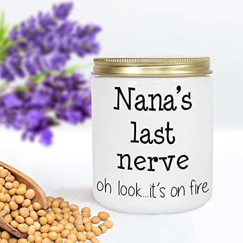 Funny Nana Candle pokloni od unuka unuka pokloni za Nana rođendan 7oz mirisne svijeće lavande