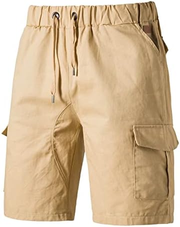 Hehoah Cargo Shorts Muškarci, Muškarci Ležerne prilike Teretne kratke hlače Elastični struk vučni pamučni