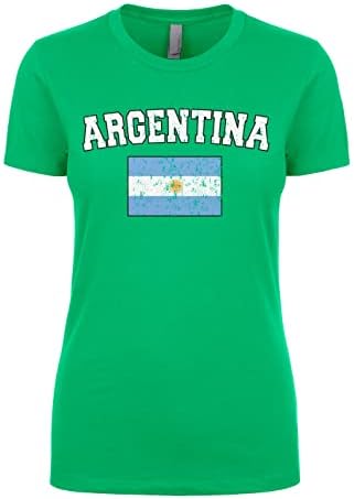 Žene Cybertela izblijedjela Argentina Argentinska zastava Juniors Majica