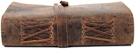 Vintage Leather Journal, 200 Handmade Deckle Edge papirni časopis, kožna knjiga, kožna bilježnica,