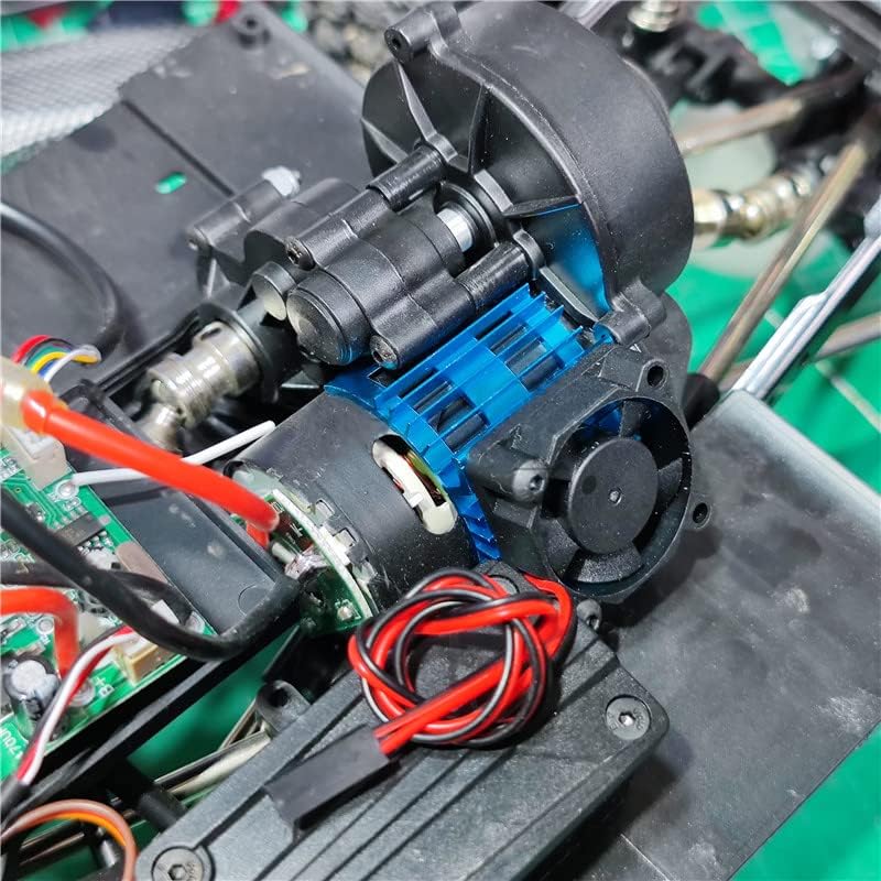 Filect aluminijumski električni motor motora hladnjaka hladnjakom ventilator plavom za DIY brušeni četkišni motor