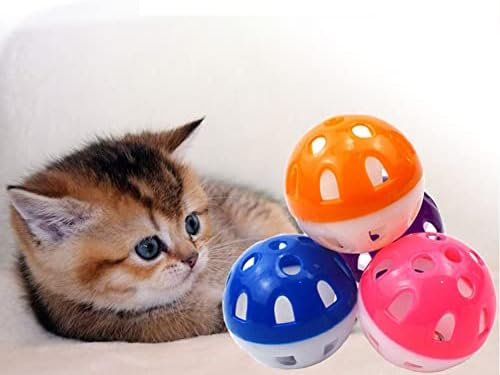 Lizhoumil Bell Ball Toy Bell Sounding Hollow Ball Funny Entertainment Interaktivna mačka igračka mreža zvona otprilike 5cm