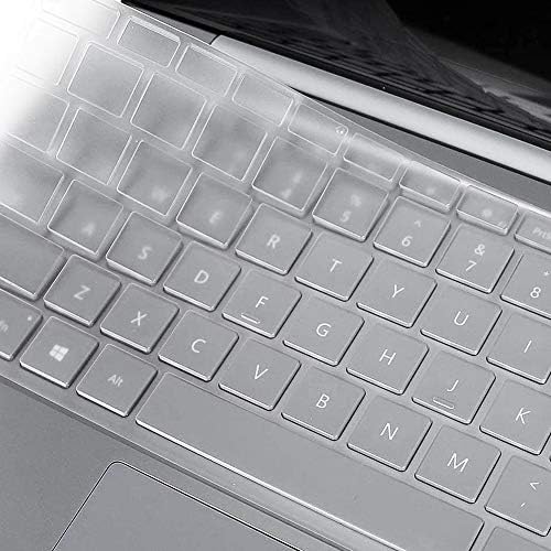 Proelife poklopac tastature Skin za 2021. godinu 2020 Microsoft Surface Laptop Go 12.4 & # 34; & 2022 Surface Laptop Go 2 12,4 inča sa dugmetom za uključivanje otiskom prsta Ultra Thin TPU zaštitnik tastature