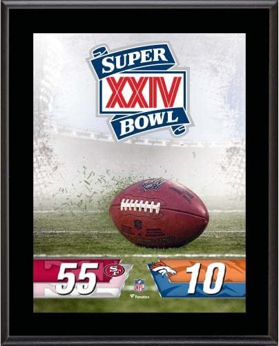 San Francisco 49ers 10.5 & 34; x 13 & 34; sublimirani Super Bowl Champion plak Bundle - NFL team plakete