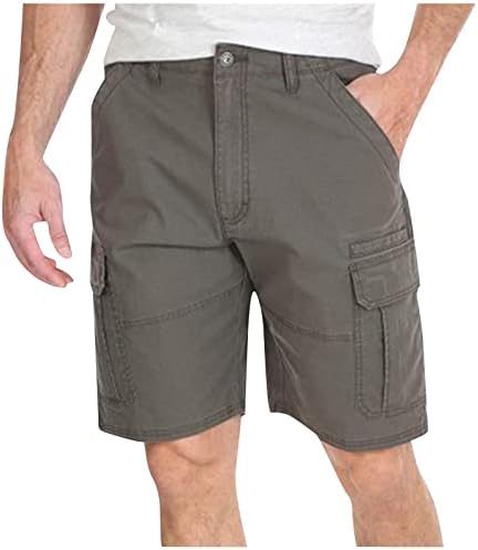 Hehoah Muški teretni kratki patentni zatvarač casual labavi ugradbeni kratke hlače labavi ugradnju na otvorene