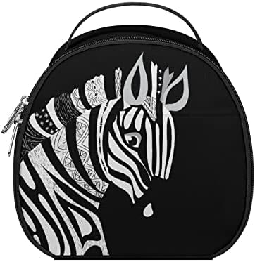 Crno bijela Zebra torba za ručak izolirana Bento kutija za višekratnu upotrebu Hladnjaci sa paketima leda za školska putovanja