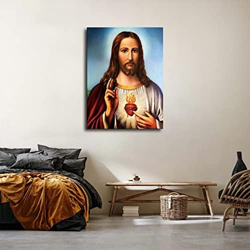 Isus Krist platno zid Umjetnost srce Isusa platnu štampa zid Art slike religija zid umjetnička djela