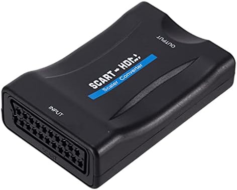 Ylhxypp 1080p SCART u HDMI video audio upscale adapter za pretvarač za HD TV DVD za Sky Box STB utikač