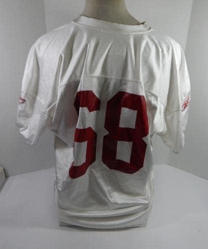 2009 San Francisco 49ers Adam Snyder 68 Igra Polovni dres bijele prakse 3xl 42 - nepotpisana NFL igra rabljeni