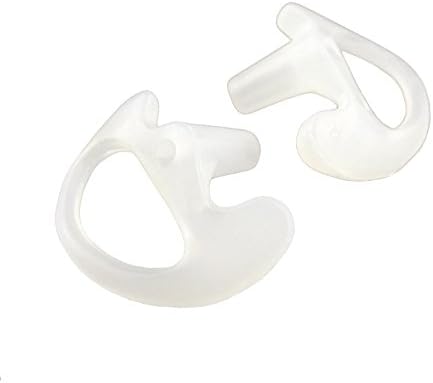 2 desna mala prozirna fleksibilna polu - prilagođena ušna kalupa umetnuta gumena Gel slušalica Policijska patrolna oprema