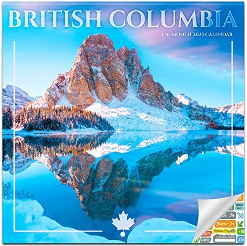 British Columbia Calendar 2023 - Deluxe 2023 CANADA zidni kalendar paket sa preko 100 naljepnica kalendara