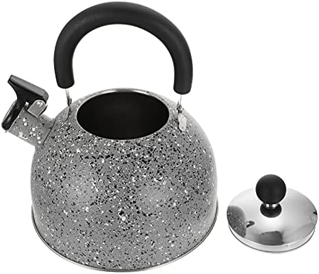 Hemoton Kamp zviždanje čajnik čajnik za čaj od nehrđajućeg čelika Mramorna uzorka voda kuhanje kuhanje kuhanje za vodu za kućnu kuhinju od nehrđajućeg čajnika čajnika