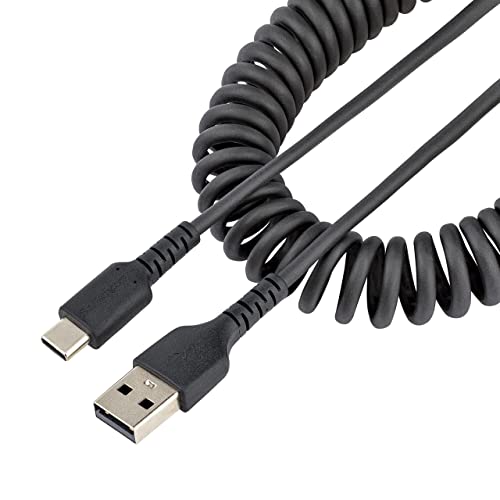 Startech.com 20in USB A do C kabl za punjenje, zavojni HEAGHY CAST CANAST & SYNC USB-C kabel,