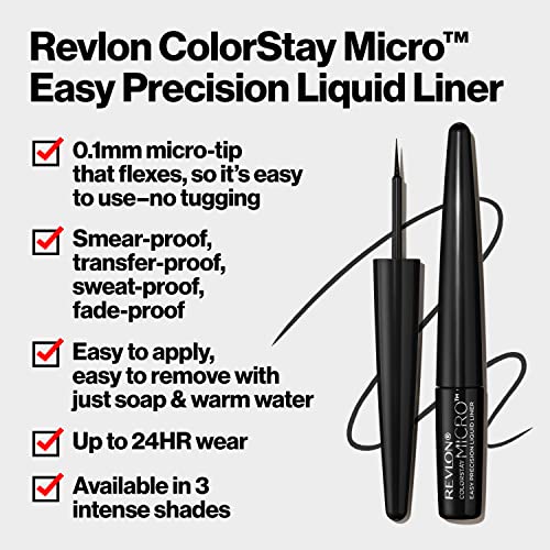 REVLON ColorStay Micro Easy Precision Liquid Liner, 302 šta Fudge