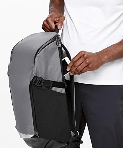 Lululemon Muški ruksak ruksak 25.5l Anchook sidri sivi i drveni ugljen može primiti 17 laptop - čvrst i vodovod - teška dužnost