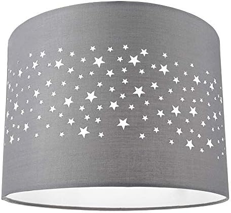 Stars Decorated Children's / Kids Soft Grey Cotton spavaća soba Spider lampa Shade stvara zapanjujući efekat