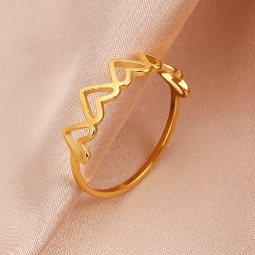 MXVAN-SKR prstenovi za srce za žene prstenje nakit rođendan 1tdc