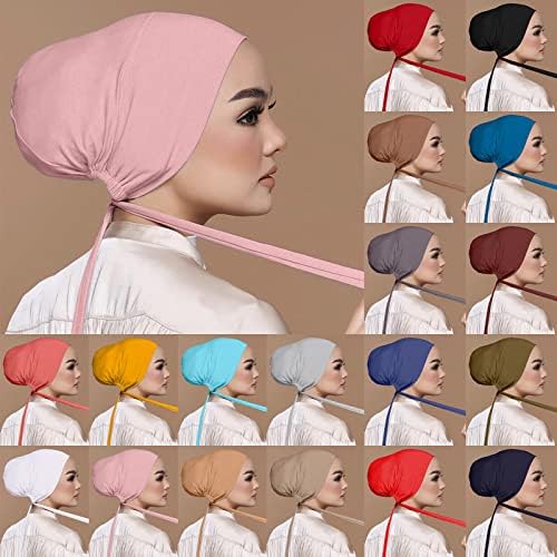 TUNKENCE muslimanski turbanci za žene podvlake Hijab Cap muslimanski turbanovi za žene hidžab podvlaka hidžab za žene