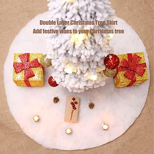 Božićni ukras, 5,9x3,9x5,7 inčni božićni viseći čarapa Mala poklon torba Privjesak Božićna ukras za drveće Stepenice Kamini, suknje za božićno drvce Skir