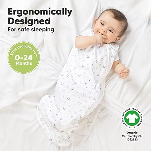 Keababies 3-pack organski baby vreće za spavanje Baby Sleep Sack 0-3 / 3-6 mjeseci - Novorođenčasto vreće - Ergonomske