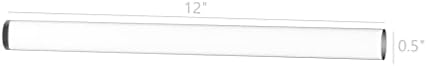 FixtureDisplays® 12mm prečnik X 12 dugi akrilni štapić od pleksiglasa Clear Lucite prozirne šipke za Tiple za