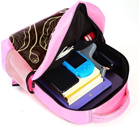 VBFOFBV putni ruksak, backpack laptop za žene muškarci, modni ruksak, vintage cvijet smeđi cvjetni