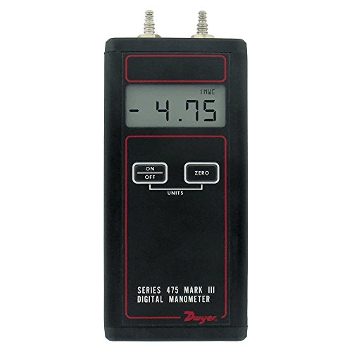 Dwyer® diferencijalni tlak digitalni manometar ručni, 475-1-FM, FM odobren, 0-20 W.C.