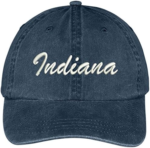 Trendy Odjeća za odjeću Indiana država vezena pamučna kapa s niskim profilom