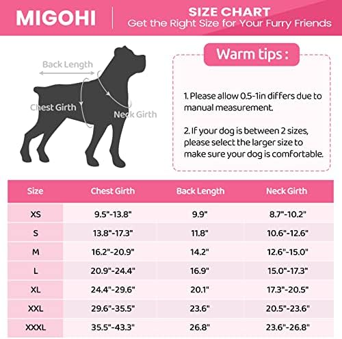 Migohi pas, reflektirajuća jakna za pse vjetroelektrane s obloženim rukom zimskim kaputima za hladno vrijeme, topli i reverzibilni ukras za pse debele pse za male srednje pse