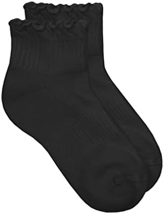 Jefferies Socks Girls Bespretring Ruffle Sport Quarter čarape 1 paket