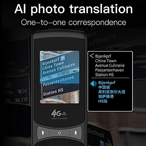 Wetyg Smart AI trenutni glas skeniranje fotografija Prevodilac 2.4 inčni ekran osetljiv na dodir podrška