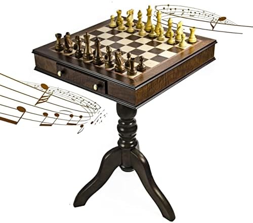 Bezvremenski ručno izrađeni orah 30 Napomena Italijanski muzički pijedestal šahov - Laras tema