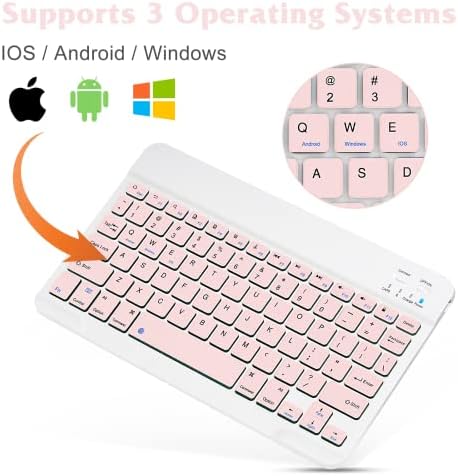 Izuzetno tanka Bluetooth punjiva tastatura za Sony X90J i sve iPad uređaje, iPhone uređaje, Android tablete, pametne telefone, Windows računare-Stone Grey