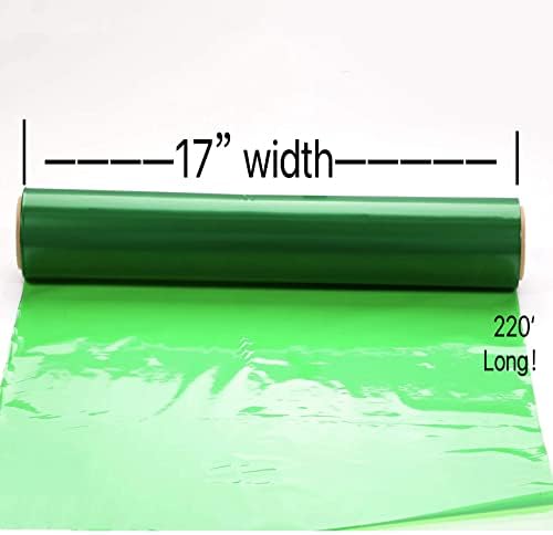 220FT Green Conlophane Wrap Roll - Zelena prozirna celofanska rola za poklon košarica - plastični omot
