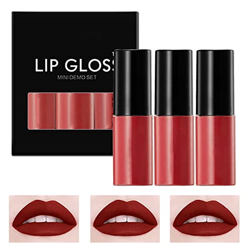 Sjaj za usne Pakovanje kutija Rose 1set ruž za usne Makeup Velvet dugotrajni visoki Pigment Nude vodootporni