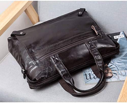 Sjydq kožna torbica za muškarce Business Travel Messenger torbe za laptop torba