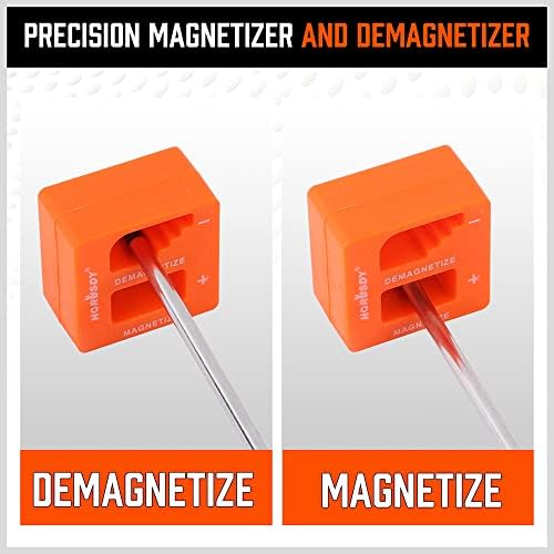 HORUSDY 119-dijelni Set magnetnih odvijača sa plastičnim regalom, Includs Precision odvijač, izolirani