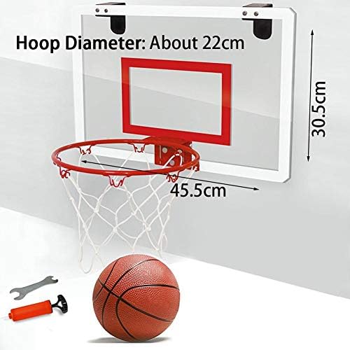 Mini košarkaški obruč za sportsku opremu za odrasle sa prozirnom tablom za viseća vrata, za podrume