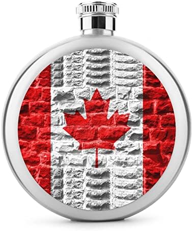 Kanadska Zastava Jug okrugla tikvica za piće slatka Čelična tikvica od viskija prenosne futrole za vino bočice tikvice za piće