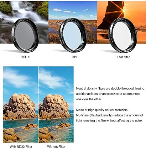 52mm klip-on diplomirani polarizator boja CPL komplet filtera-profesionalna fotografija filteri sočiva kamere za mobilne telefone za iPhone Samsung Smartphone
