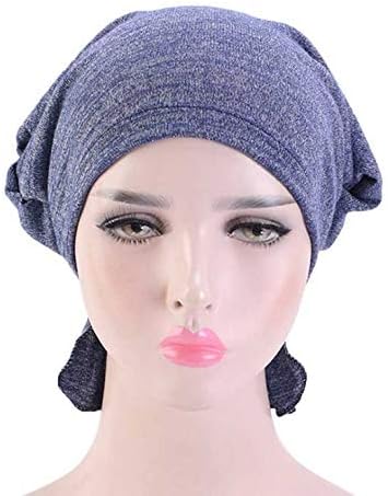 Wpyyi Womens Hijab Stretchy pamučne kašike Turbane kape za kosu pokrivaju šal za gubitak kose