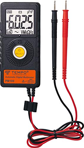 TEMPO Communications Ultra prenosivi džepni multimetar - Automatski raspon, 6000 brojeva - Mjera izmjenični DC